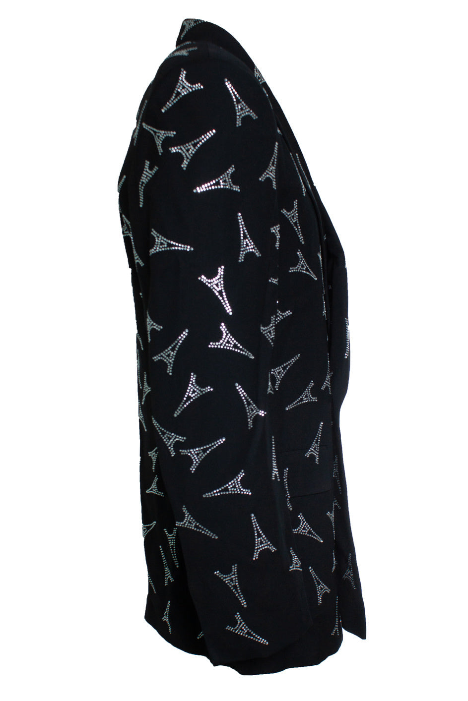 Men's Balenciaga, crystal Eiffel Tower blazer