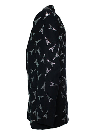 Balenciaga Men's Balenciaga, crystal Eiffel Tower blazer - view 4