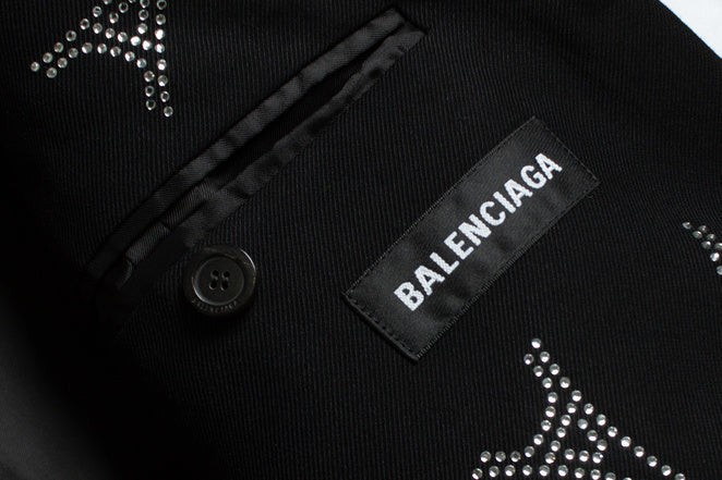 Men's Balenciaga, crystal Eiffel Tower blazer