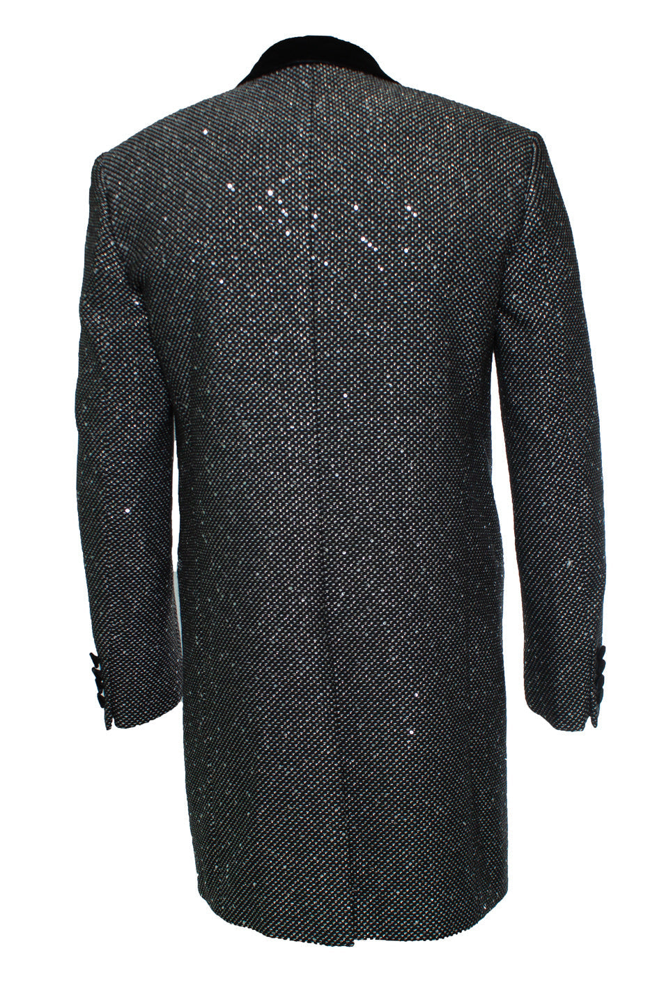 Men's Saint Laurent, Long glitter sequins blazer jacket