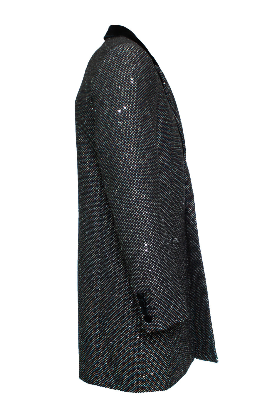 Men's Saint Laurent, Long glitter sequins blazer jacket