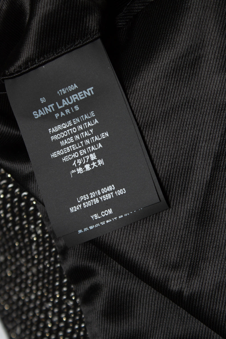 Men's Saint Laurent, Long glitter sequins blazer jacket