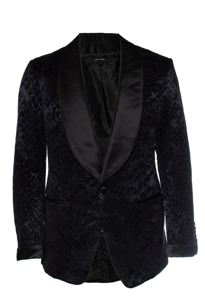 Tom Ford Men's Tom Ford, Shelton jacquard tuxedo jacket in black