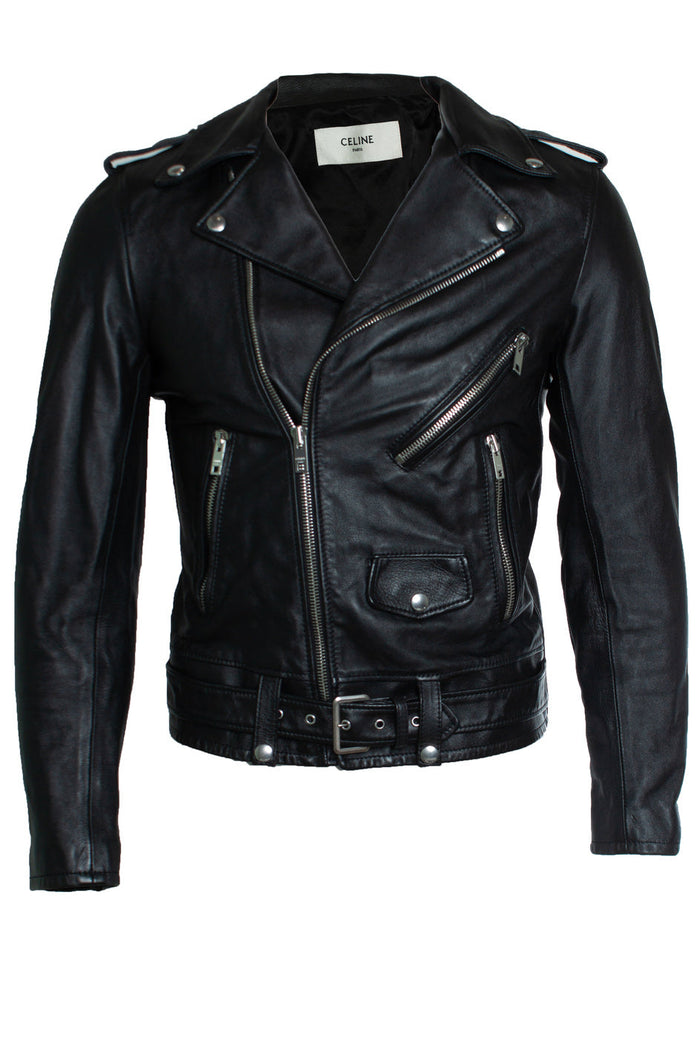 Celine Men's Celine, Christian Barclay classic biker jacket