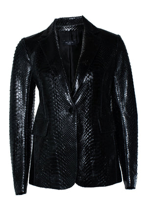 Alaia Women's Alaia, black python blazer - view 1