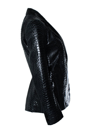 Alaia Women's Alaia, black python blazer - view 5