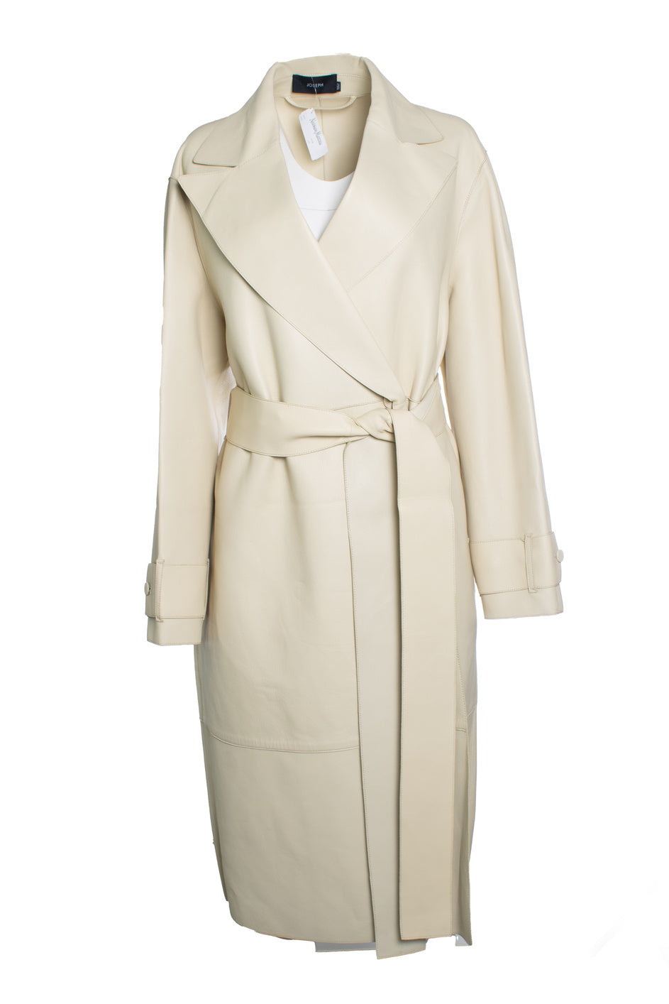 Women's Joseph, Bonded leather Courty coat