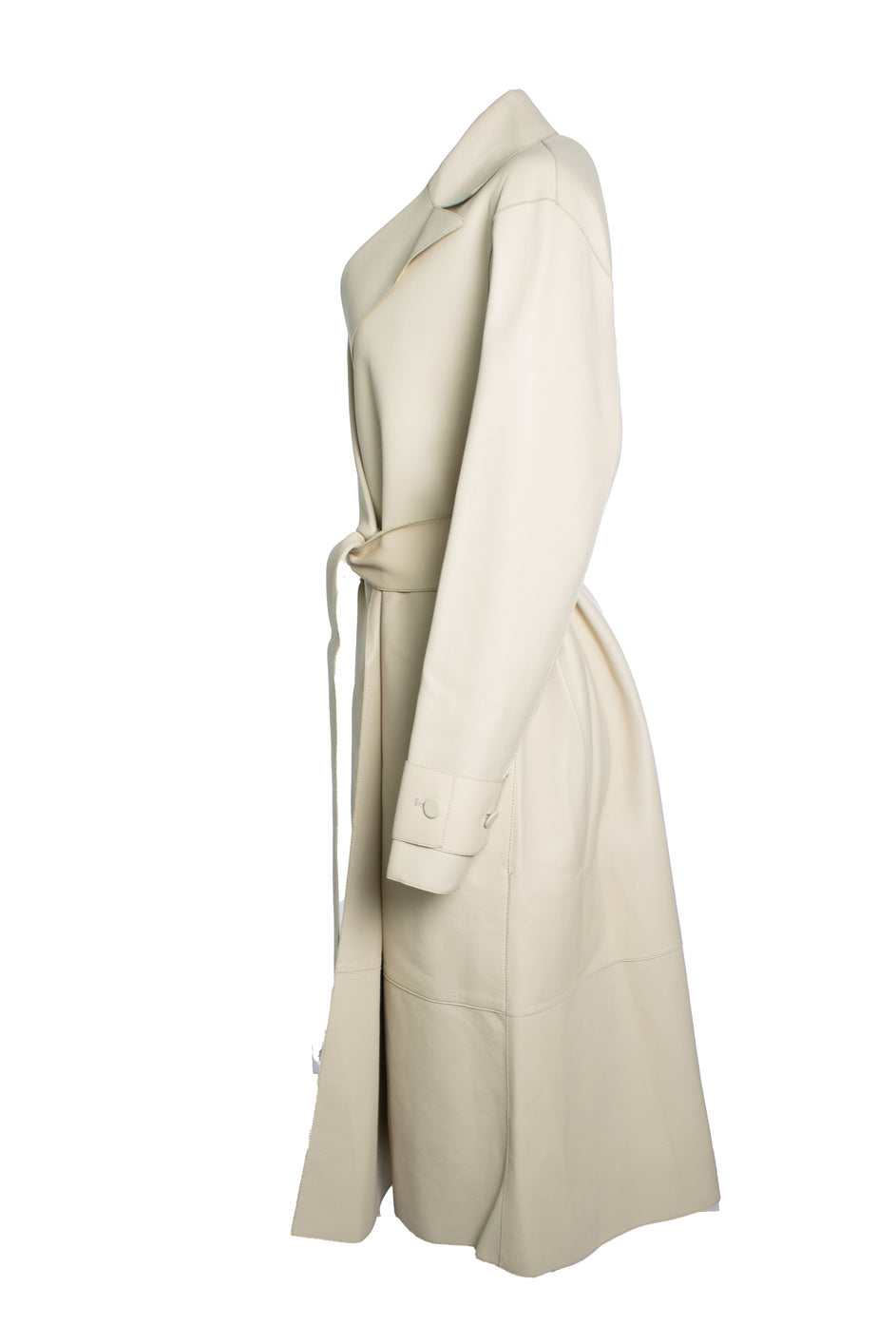 Women's Joseph, Bonded leather Courty coat