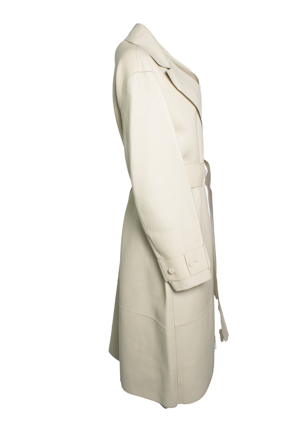 Women's Joseph, Bonded leather Courty coat