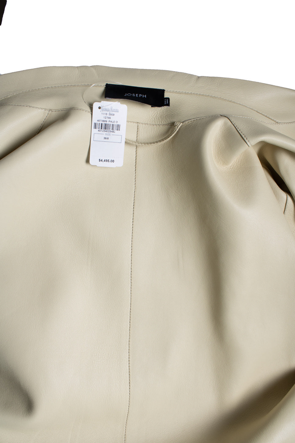 Women's Joseph, Bonded leather Courty coat