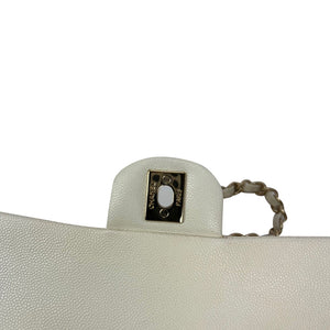 Chanel Classic Double Flap Bag Quilted Caviar Medium - view 10