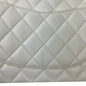 Chanel Classic Double Flap Bag Quilted Caviar Medium - view 8