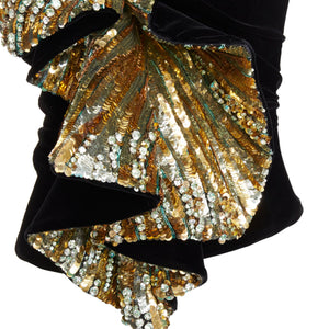 Alexandre Vauthier Women's Alexandre Vauthier Crystal Ruffle Top - view 2