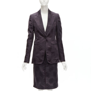 Gucci Women's Gucci Tom Ford Leaf Jacquard Blazer Suit - view 1