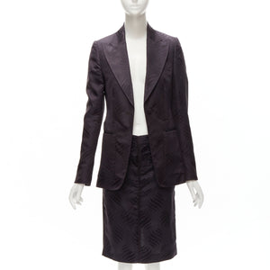 Gucci Women's Gucci Tom Ford Leaf Jacquard Blazer Suit - view 3