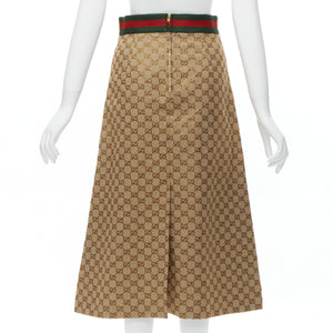 Gucci Women's Gucci Monogram Leather Horsebit Skirt - view 5