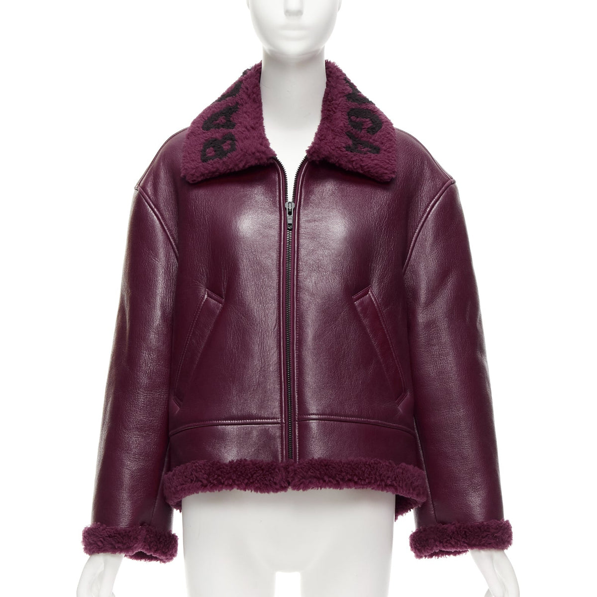 Women's Balenciaga 2020 Shearling Bombardier Jacket