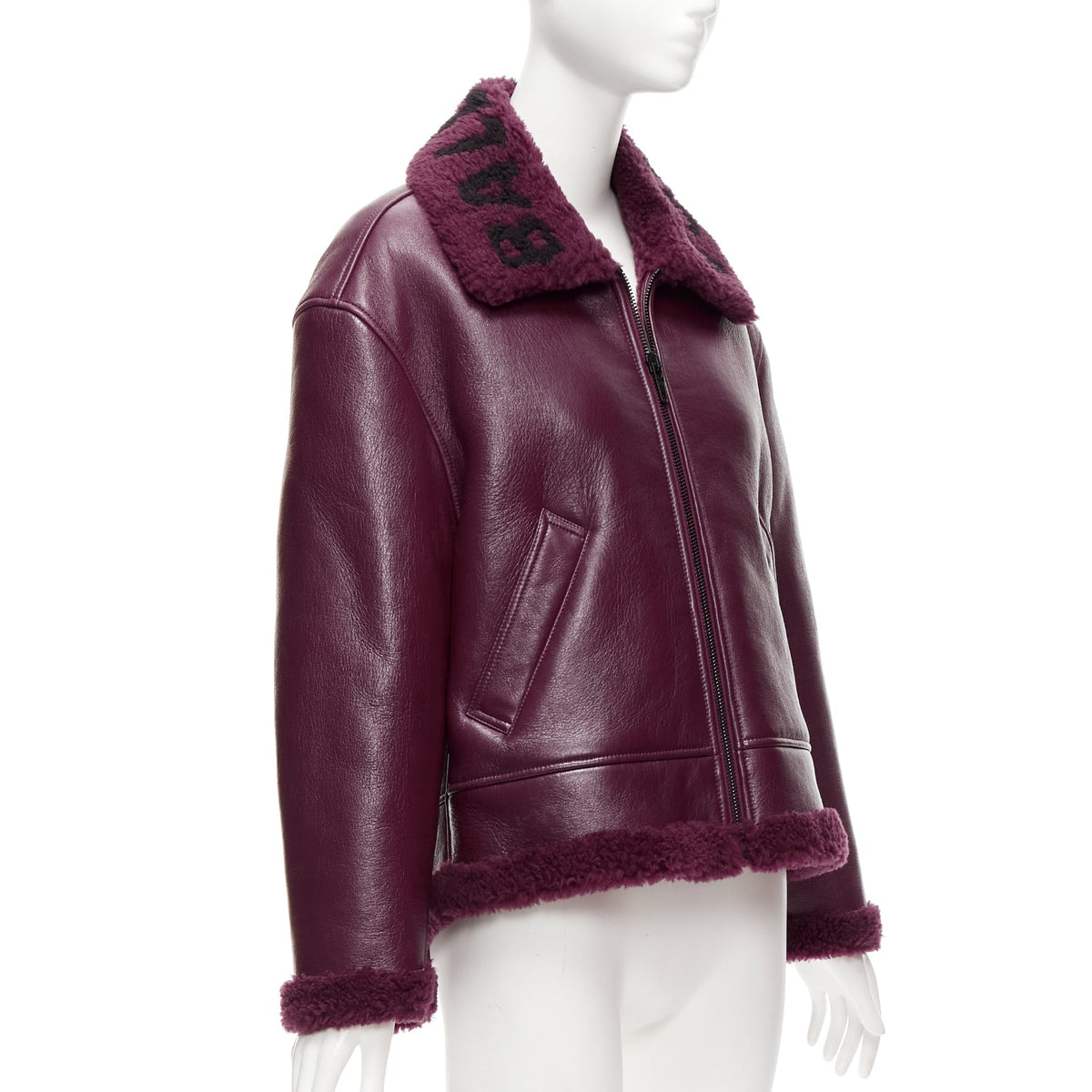 Women's Balenciaga 2020 Shearling Bombardier Jacket