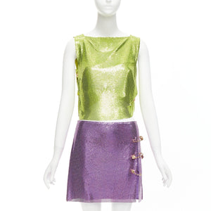 Versace Women's Versace 2022 Runway Chainmail Safety Pin Set - view 1