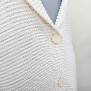 Hermes Women's Hermes 100% Cashmere Leather Cardigan - view 2