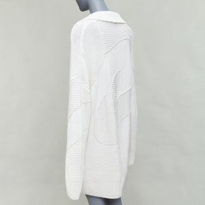 Hermes Women's Hermes 100% Cashmere Leather Cardigan - view 6