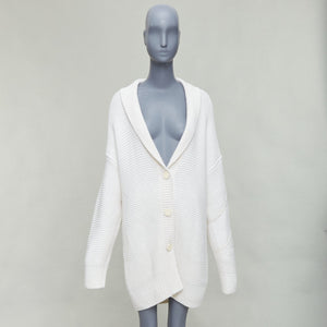 Hermes Women's Hermes 100% Cashmere Leather Cardigan - view 9