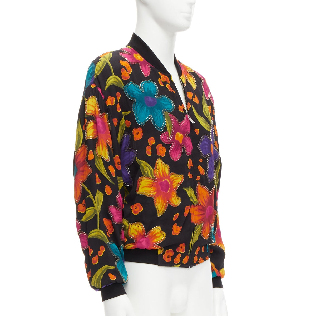 Men's Saint Laurent 2021 Floral Crepe Jacket