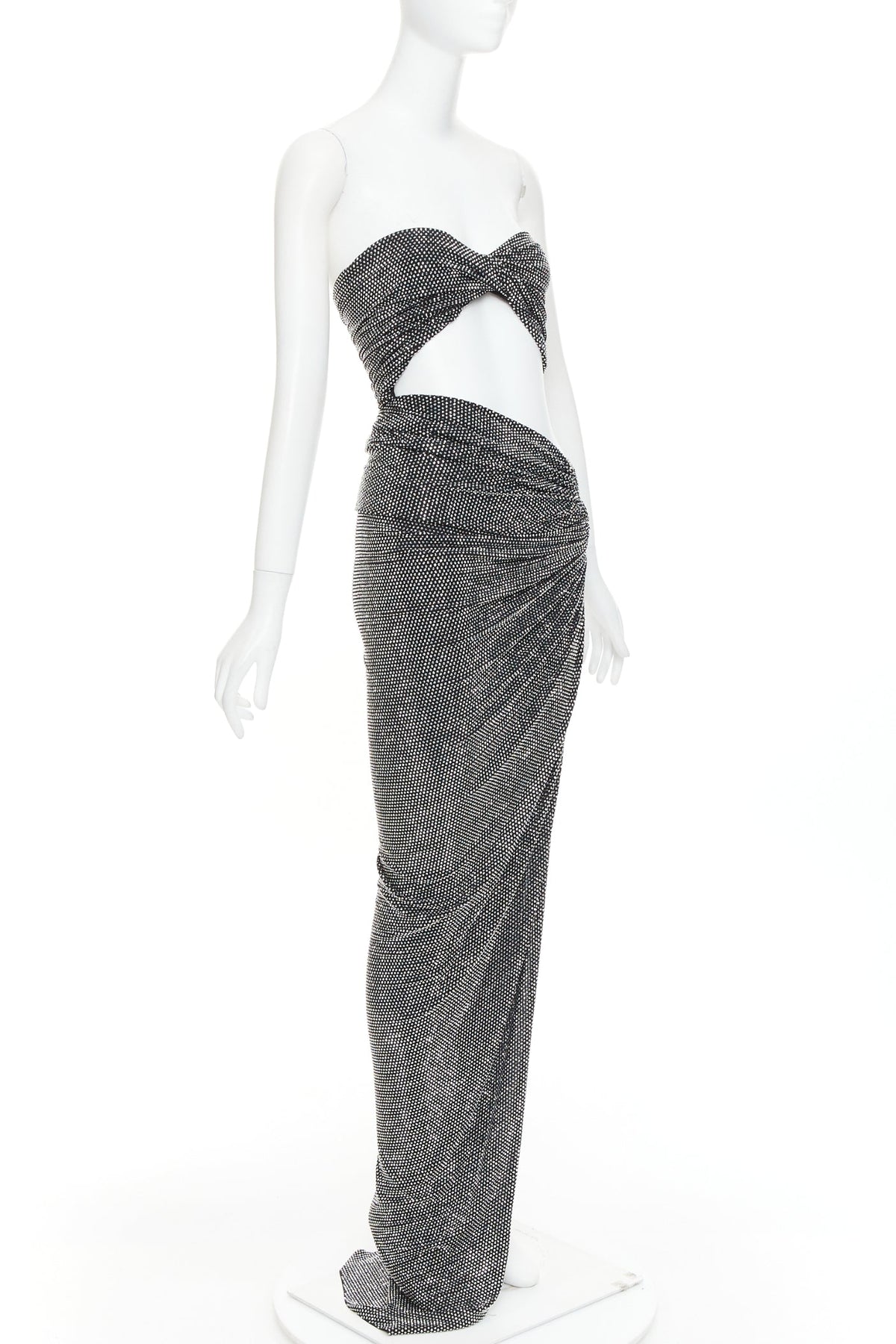 Women's Alexandre Vauthier Crystal Draped Gown – view 3