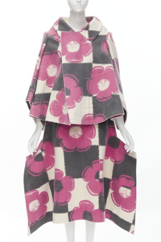 Women's Comme Des Garcons 2012 Floral Checkered Set