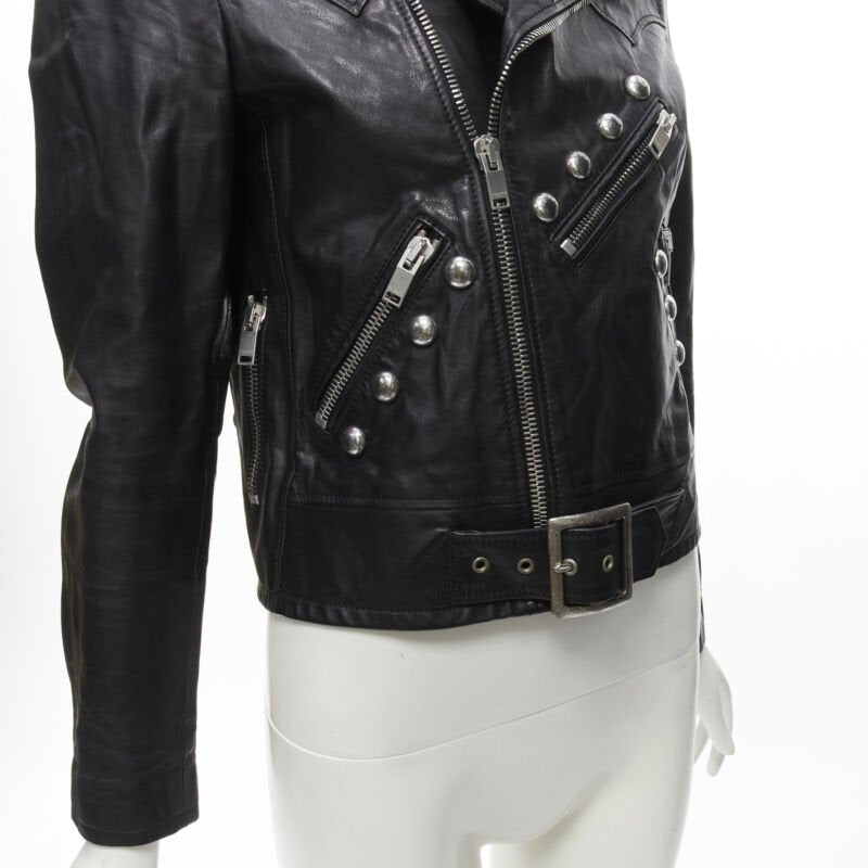 Women's Saint Laurent 2014 Leather Studded Jacket
