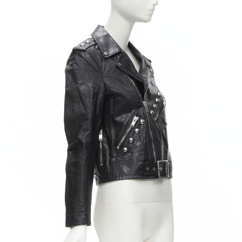 Women's Saint Laurent 2014 Leather Studded Jacket