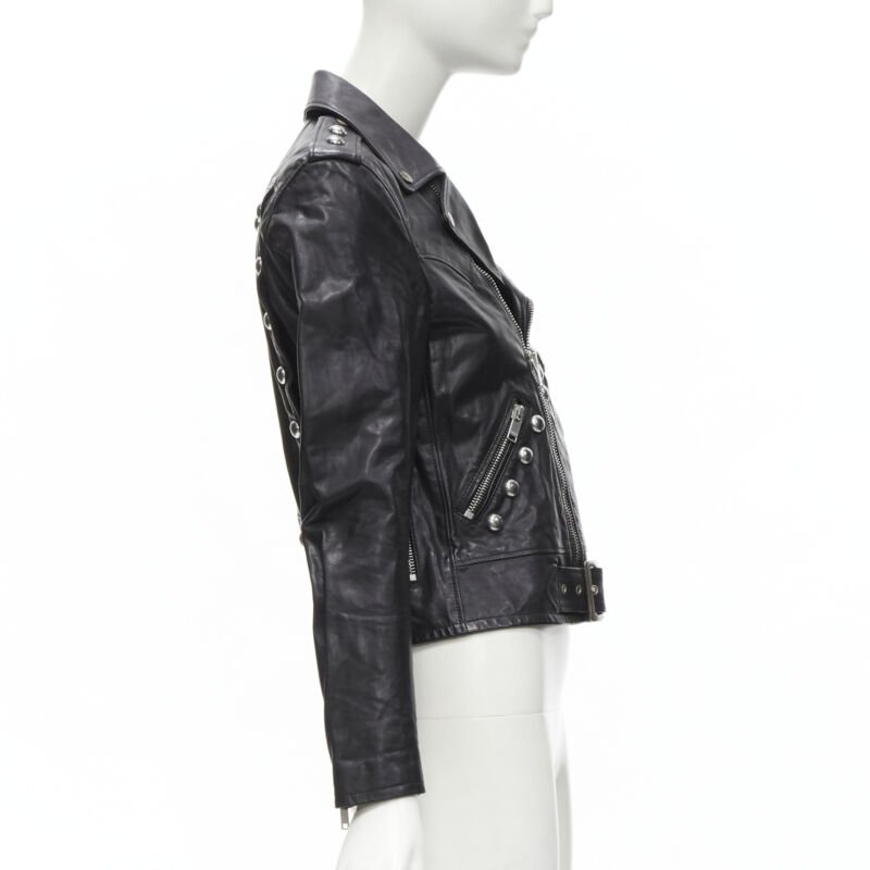 Women's Saint Laurent 2014 Leather Studded Jacket