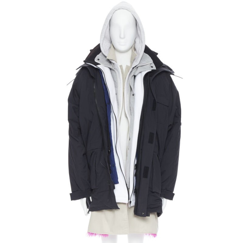 Men's Balenciaga 2018 Fur Lined Parka Jacket