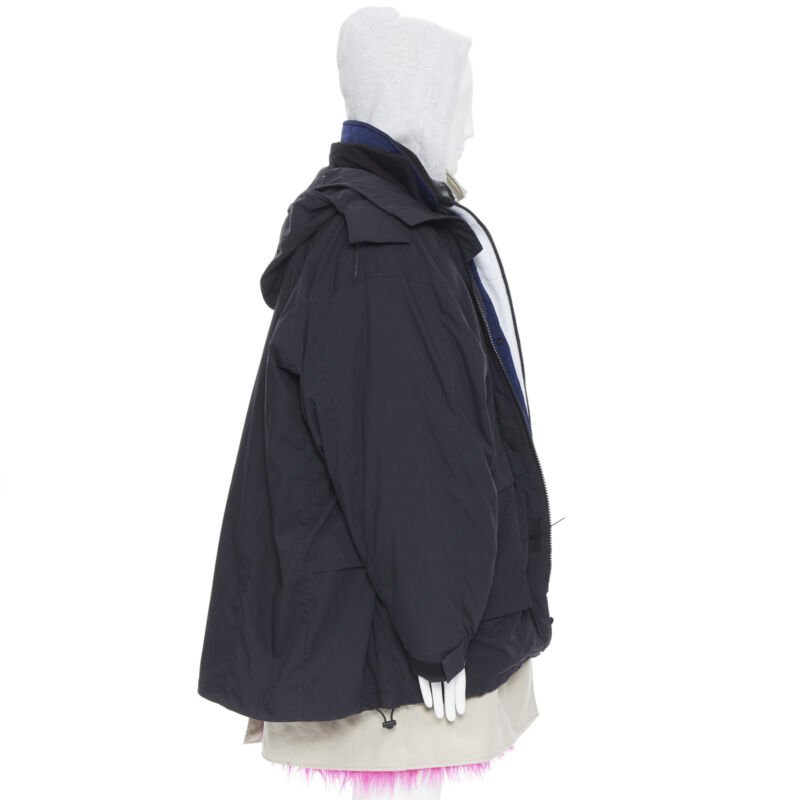 Men's Balenciaga 2018 Fur Lined Parka Jacket