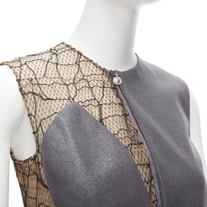 Versace Women's Gianni Versace Lace Mesh Vest Pants Set - view 2
