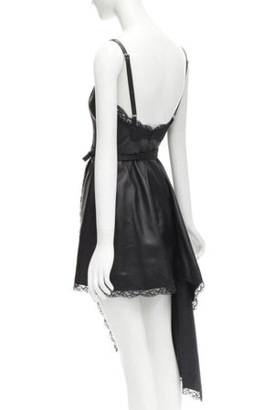 Alexander McQueen Women's Alexander Mcqueen 2022 Leather Wrap Dress - view 6