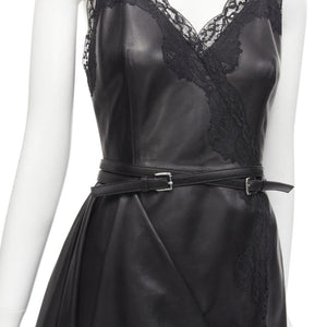 Alexander McQueen Women's Alexander Mcqueen 2022 Leather Wrap Dress - view 7