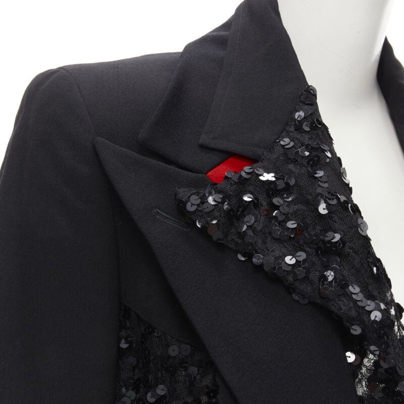 Women's Comme Des Garcons Sequin Mesh Jacket