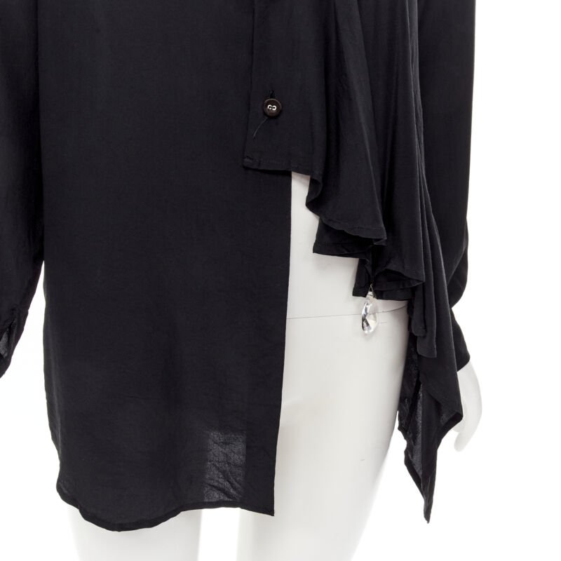 Women's Comme Des Garcons Draped Jewel Shirt