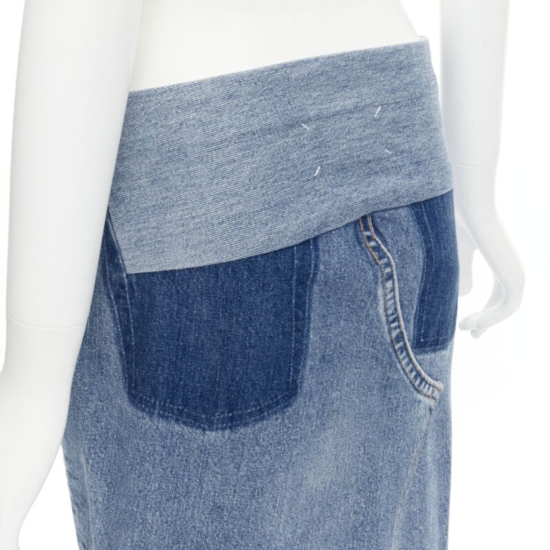 Women's Maison Martin Margiela Denim Patchwork Skirt
