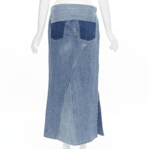 Maison Margiela Women's Maison Martin Margiela Denim Patchwork Skirt - view 5