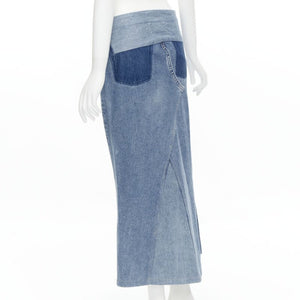 Maison Margiela Women's Maison Martin Margiela Denim Patchwork Skirt - view 6