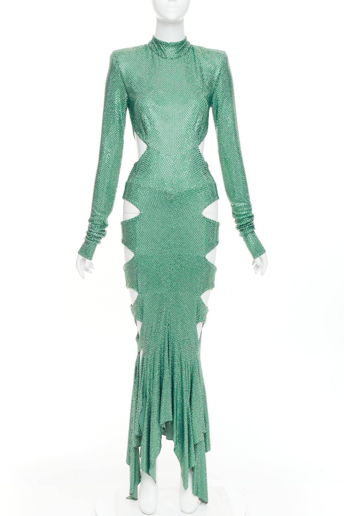 Women's Alexandre Vauthier Crystal Cut Out Gown – view 3