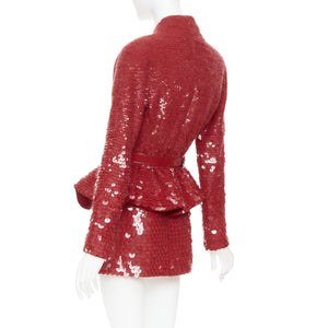 Alexandre Vauthier Women's Alexandre Vauthier Sequin Peplum Jacket - view 6