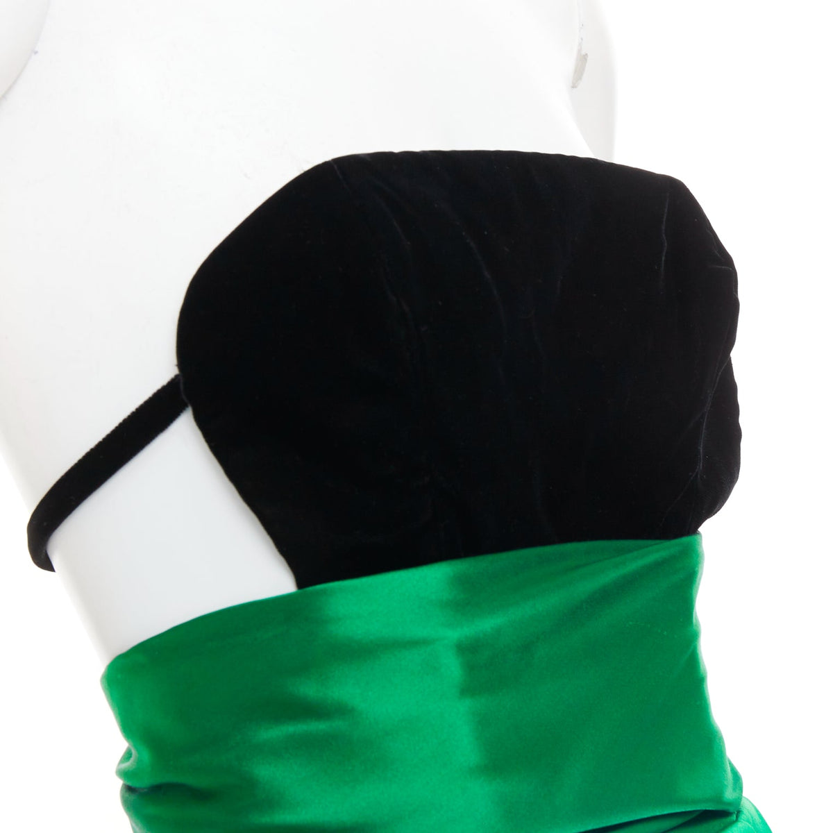 Women's Alexandre Vauthier Velvet Green Gown – view 2