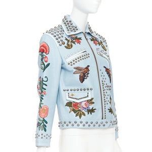 Gucci Women's Gucci 2016 Embroidered Studded Jacket - view 4