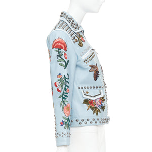 Gucci Women's Gucci 2016 Embroidered Studded Jacket - view 5