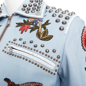Gucci Women's Gucci 2016 Embroidered Studded Jacket - view 8