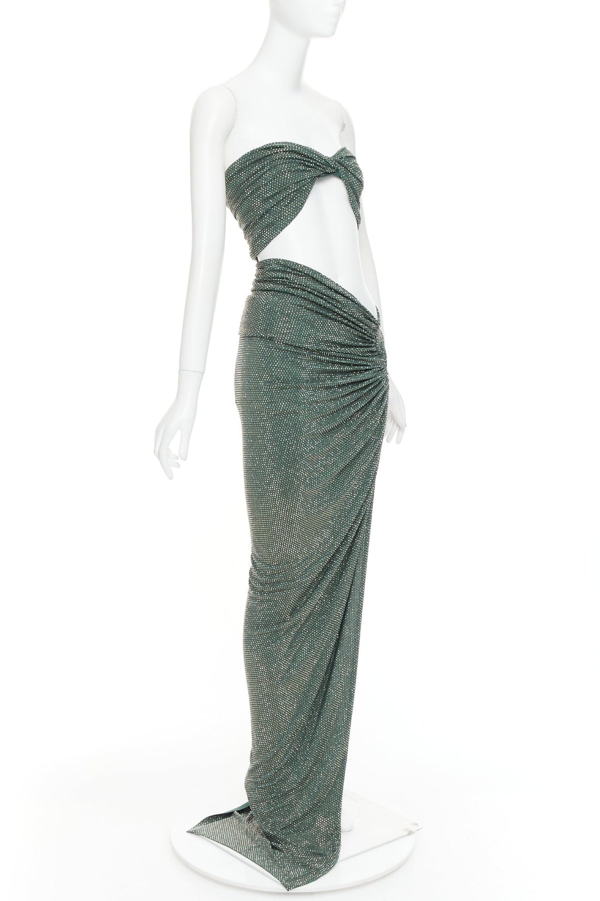 Women's Alexandre Vauthier Crystal Low Waist Gown – view 3