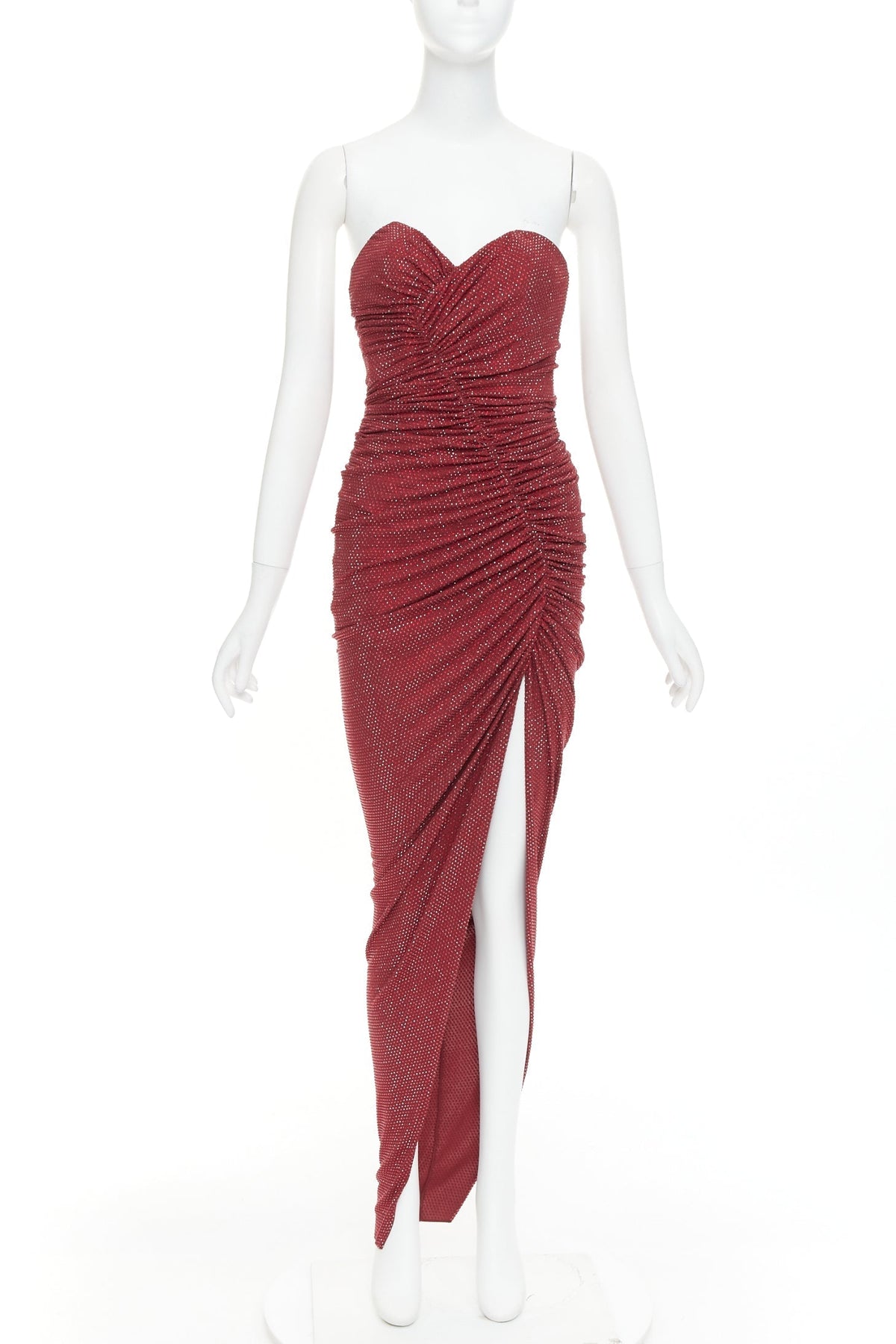 Women's Alexandre Vauthier Crystal Ruched Gown
